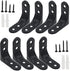Joyangy 8pcs 2 Inch L Brackets, Heavy Duty Wall Mount Black L Corner
