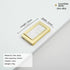 Generic White-73mm) European and American Style Bedside Concealed Buckle Shell Handle Drawer Cabinet Tatami Exposed