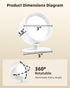 3 360 Dimmable 3 Pack) LED Wall Mounted Lights, Rechargeable Wall Sconces with Remote & Touch Control, Color