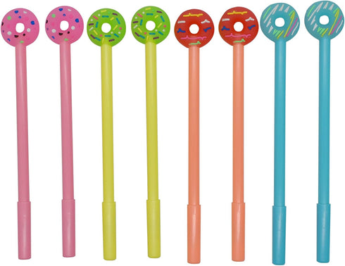 Maydahui 28PCS Cute Kawaii Donuts Gel Pens Black Ink for Students Office Supplies Party