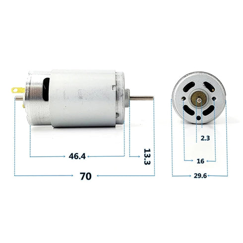 APANKWWEB RP390-ST/23115 28mm 12V 14V 18V 8100RPM Standard Motor Mini Electric Motor Carbon Brush Motor DIY Hobby Toy
