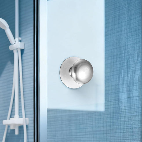 Set 2 of Stainless Steel Suction Cup Grab Bars for Bathroom and Cabinet Use