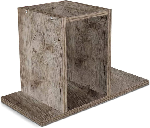 Jerry & Maggie Wooden Desk Organizer for College Dorm Decor, Office Supplies, Makeup Organizer, Grey Oak
