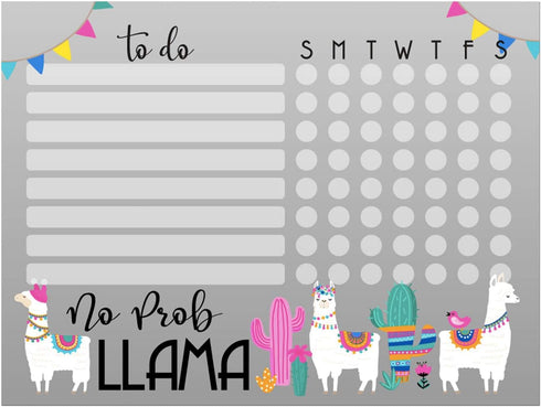 Kid’s Dry Erase Whiteboard Chore Chart with Removable Adhesive Decal, Fine-Tip Magnetic Marker Included, 9” x 12”