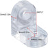 LUORNG 16Sets 90 12x12x8mm Clear Acrylic L Brackets Degree Right Angle Corner Braces Corner Connectors with Screws