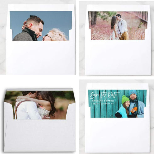 Supla 150 Pcs A7 Invitation Envelopes, White, Peel & Seal, 5 1/4 x 7 1/4, 95lbs Paper Stock