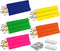 Qilery 30 Pcs Neon Color Short Triangular Fat Pencils 3.5 Inch with Sharpener & 2 Erasers - Jumbo Pencils for Kids