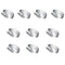 Hose Clamp, 10 Pieces Adjustable Stainless Steel Worm Gear 13-19mm Range for Automotive, Plumbing, Mechanical