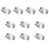 Hose Clamp, 10 Pieces Adjustable Stainless Steel Worm Gear 13-19mm Range for Automotive, Plumbing, Mechanical