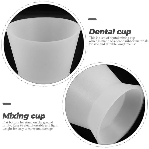 Healifty Dental Silicone Mixing Cup, Lab Rubber Mixing Cup for Practical Dental Oral Use