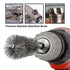 ASNOMY 5Pcs 5/8" Stainless Steel Bore Brush, Wire Brush Set for Power Drill Cleaning