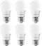 LUXRITE A15 LED Bulb, 40W Equivalent, 7W, 4000K Cool White, 600 Lumens, Dimmable E26 Medium Base, 6 Pack