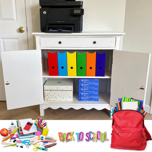 Evelots Magazine File Holder - Set of 24 Multi Color - Sturdy Cardboard Office Desk Organizer - Easy Assemble, Full 4