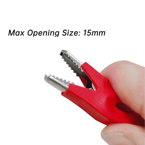 Generic P1037 5PCS 4mm Stackable Banana Plug to Alligator Clip Crocodile Clamp Multimeter Test Leads Soft PVC Cable