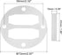 PATIKIL 47mm Head Gasket Kit Reed Valve Replacement, 2 Sets Central Pneumatic Air Compressor Parts