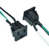 2PCS 15A 125V AC Panel Mount Outlet Industrial Plug Female Connectors Adapter With 14AWG Connection line,3 Pins US Power Socket Plug Panel