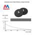2 65 LB 1/4"-20 Magnetpro Pieces Strong Rubber Coated Mounting Magnets Anti-Scratch & Anti Corrosion, Over Adhesive