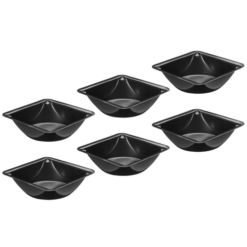 PATIKIL Square Weigh Boats, 10 Pack Plastic Medium Scale Trays for Weighing Mixing, Black