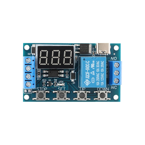 HW-521B 1-Channel Timer Relay Module: Delay DC 6-30V Power Off Disconnect Trigger with LED Display