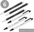 Black And White Teacher Empowerment Pen Set / 6 Black Ink Gel Glide Pens/Encouraging Educator Classroom Supplies/Teacher Appreciation Recognition by IMPRINTS ONLINE I