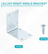 4 Set 2.76"x1.97"x2.76" uxcell L Corner Bracket Corner Brace Metal Joint Right Angle Brackets Fastener with Screws