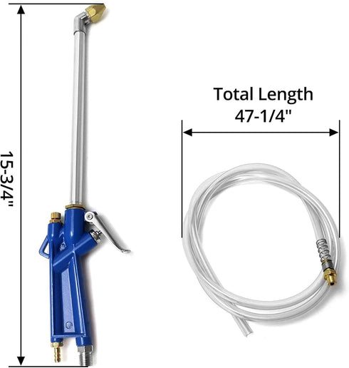 Air Blow Gun Pneumatic Engine Cleaning Gun with 40 in Hose, Easy to Clean Narrow Spaces like Deck and Wheels