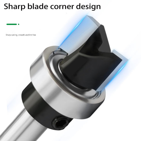Ozmatip 5pcs 1/4 1/4", 3/8", 9/16", 3/4", 1" Pattern Flush Trim Router Bit Shank, Carbide Tipped Top Bearing Template