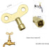 Square Hole Tone Tap Faucet Key Knob, Hole Plumbing Faucet Special Lock Plumbers Tool 4pcs 6mm Gold (Gold) by Setaria Viridis
