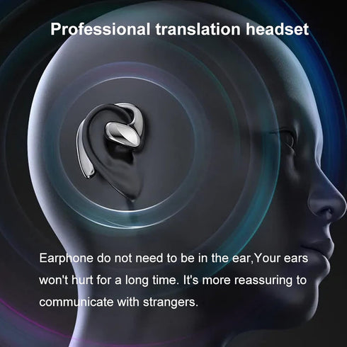 Language Translator Earphones, M8 Smart Bluetooth Earbuds, 144 Languages High Accuracy Two Way Translator Device