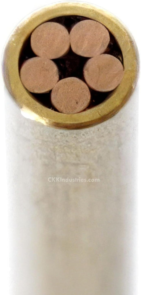 Mosaic Pin - (0.125 (1/8) Inch Diameter) - (405BZ) - (Brass Outer Material)(Bronze Inner Material) - Decorative Knife Handle Pins and Rods for Fixed Blade Knives