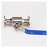 QJWUPWNJ 3/4" 19mm 304 Stainless Steel Sanitary Ball Valve Triple clamp Ferrule Type for Homemade Dairy Products