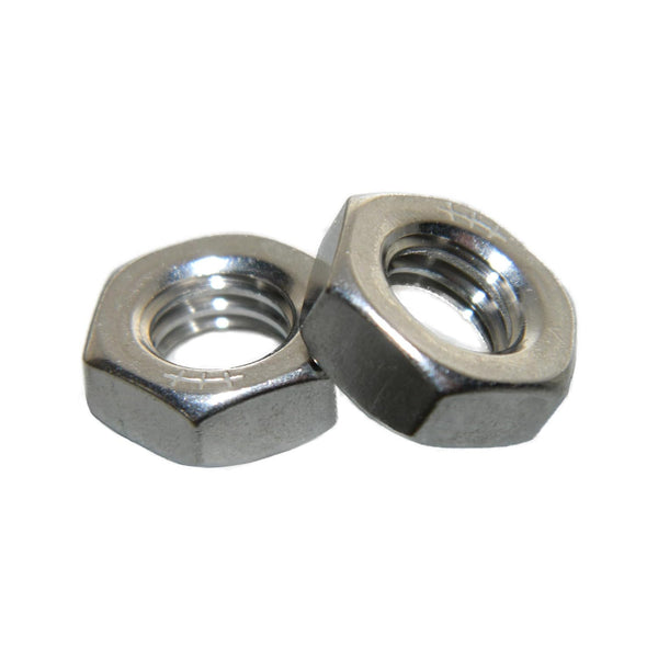 Generic Stainless Steel Thin jam Half Height Hex Nuts 5/16-18 Qty 100 Industrial
