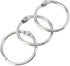 Smgda 30 Pack 1 Inch, Loose Leaf Binder Rings Office Metal Book Rings, for Index Cards, Rings for Flash Cards, Index