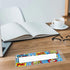 Meetory 36 Pieces Clear Nameplate Pocket, Self-Adhesive Desk Name Tag Covers for Classroom and Office