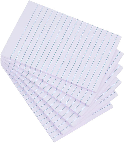 Vanpad Lined Sticky Notes, 4X6 in Light Purple Pink, 6 Pads/Pack, 45 Sheets/Pad, Strong Adhesive Memo Pads