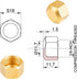 30PCS 3/8-Inch Brass Compression Cap Stop Valve Cap, Brass Compression Fitting