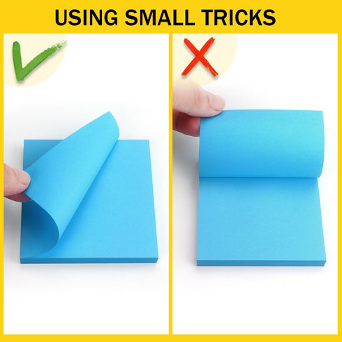 Sticky Notes 3x3 Self-Stick Notes, 8 Pads of Bright Colors (80 Sheets/Pad)