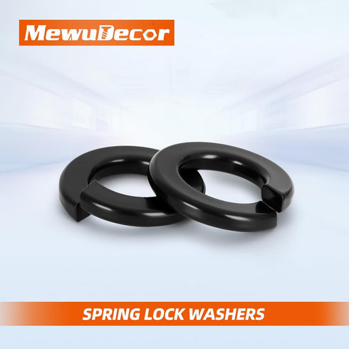 M8 Lock Washer Spring Lock Washer, Stainless Steel 18-8 (304), 100 PCS