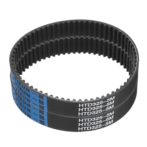 uxcell 2pcs HTD-5M Rubber Timing Belt: 65 Teeth, 325mm Pitch Length, 20mm Width, 3.6mm Height