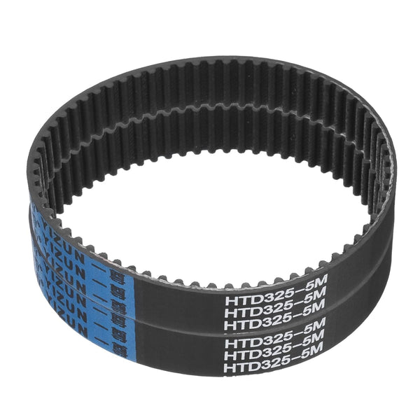 uxcell 2pcs HTD-5M Rubber Timing Belt: 65 Teeth, 325mm Pitch Length, 20mm Width, 3.6mm Height