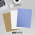 LUXPaper 8.5” x 11” Vista Metallic Paper for Crafts and Printing, 50 Pack (Blue)