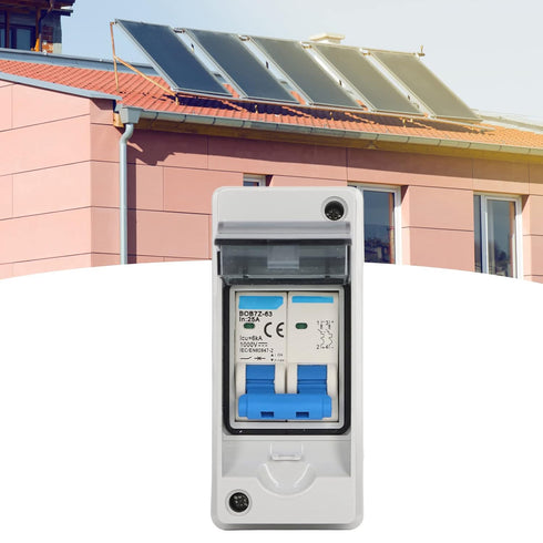 1000V 25A DC Disconnect Switch - Solar PV DC Isolation Switch Miniature Circuit Breaker Overvoltage Overload IP65