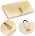 BTSKY Expanding File Folder, 13 Pockets, Small Accordion File Folder, Khaki Translucent Document Organizer