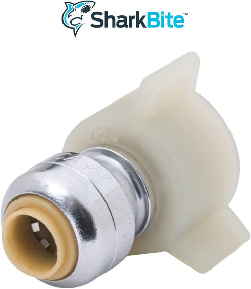 SharkBite 1/4 Inch x 7/8 Inch Ballcock Toilet Reducing Connector, Pack of 6, Push To Connect, PEX Pipe, Copper, CPVC, PE-RT, HDPE, U3531LF by SharkBite