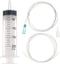 SHAOTONG 200ml Syringes - 40 Inch Tube and Tip Adapter for Feeding Pets and Liquid Refilling