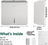 250-Sheet 10.6" 3.9") anydry Wall Mount Paper Towel Dispenser Capacity Brushed Stainless Steel Lockable Fits