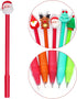 jiebor 20Pcs Christmas Gel Ink Novelty Pens - Cute Fun Bulk with Black Ink for Office Supplies