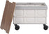 MooneHived 55L Foldable Cart, Rolling Storage Crate with Lid Wheels, Large Capacity Collapsible Rolling Cart, Portable