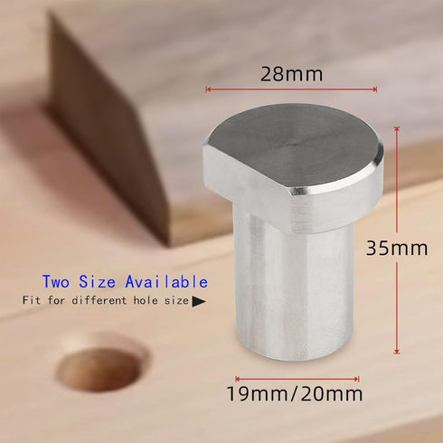 6 Pack Bench Dogs, Aluminum Alloy Bench Brake Inserts for 20mm Dog Holes, A Woodworking Shop Essential