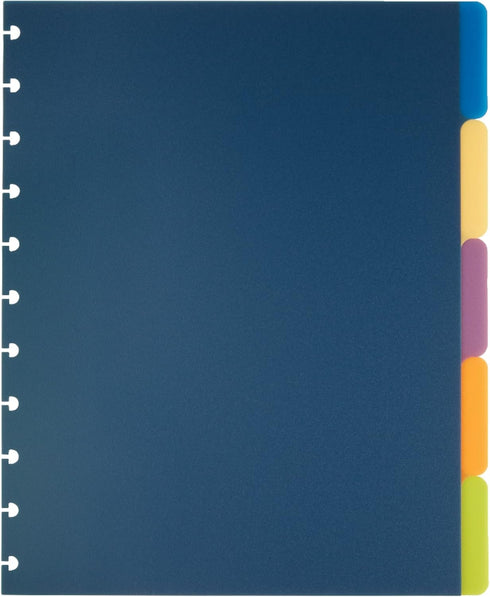 TUL Custom Note-Taking System Discbound Tab Dividers, 8 1/2" x 11", Assorted Colors